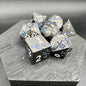 Black and Blue Plum Blossom Dice
