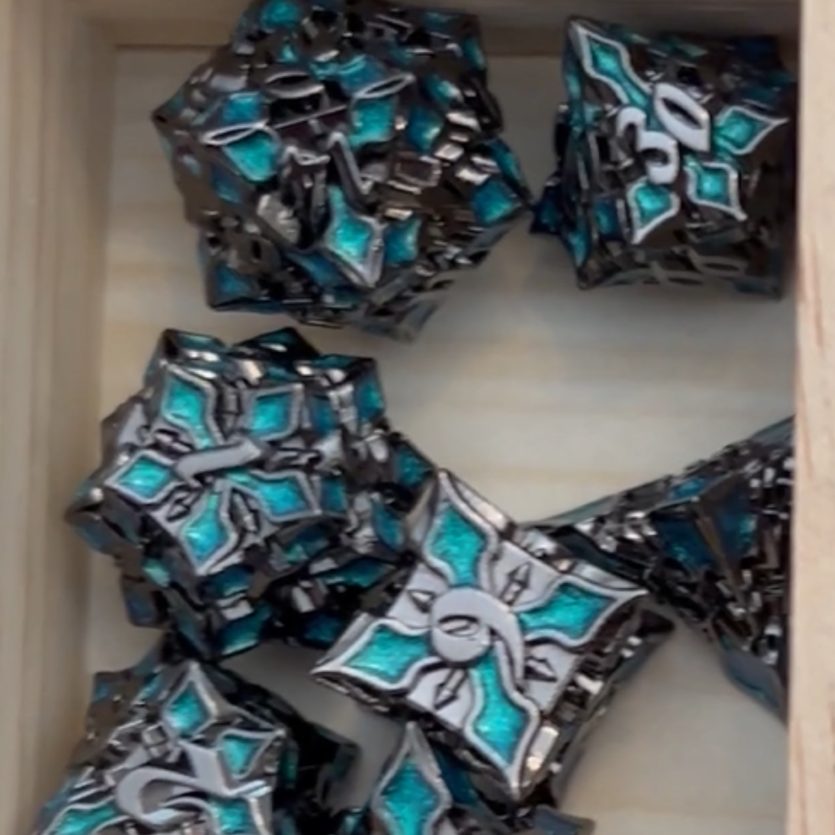 Cathedral Metal Dice Set