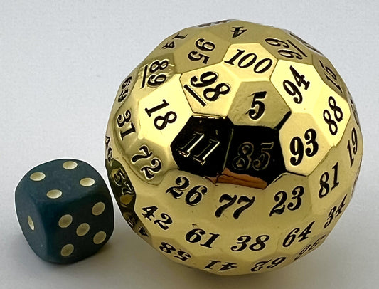 D1-03 Gold, Metal, D100 Die