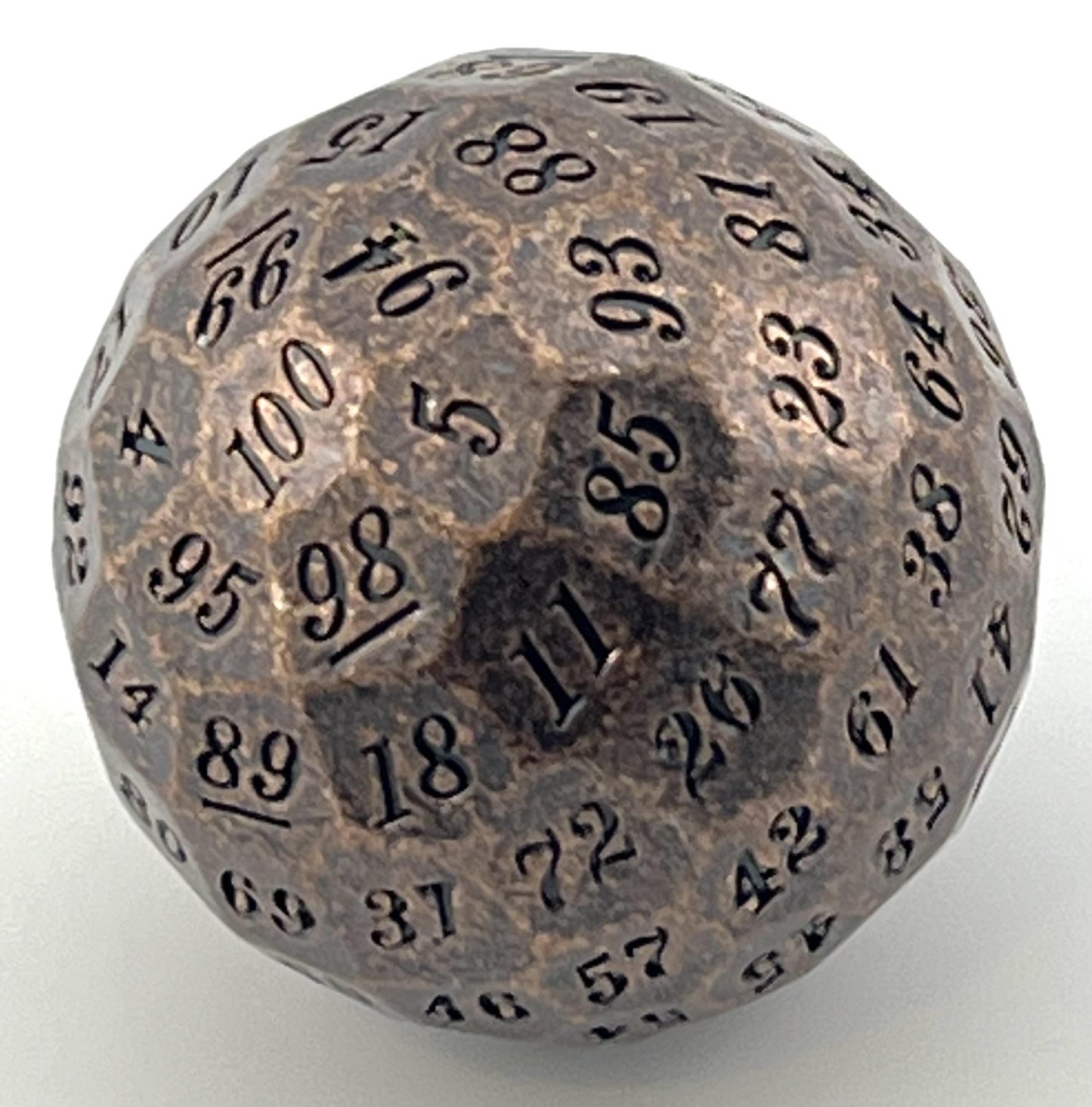 D1-09 Ancient-Copper, Metal, D100 Die