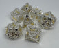 HD-05 Silver, Dragon Series, Hollow-Metal Dice Set