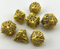 HO-02 Gold, Octopus Series, Hollow-Metal Dice Set