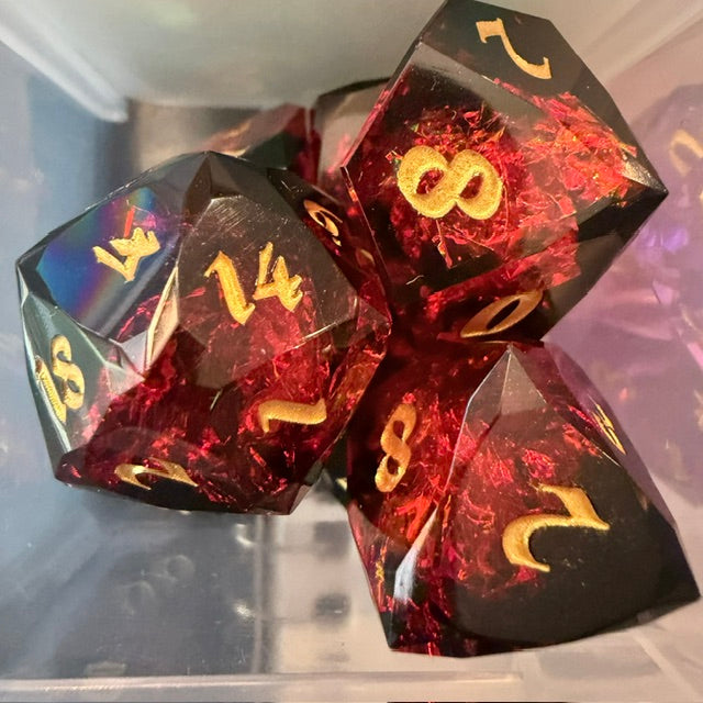 Faceted Resin Dice Set