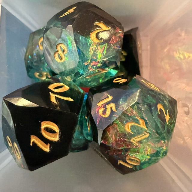 Faceted Resin Dice Set