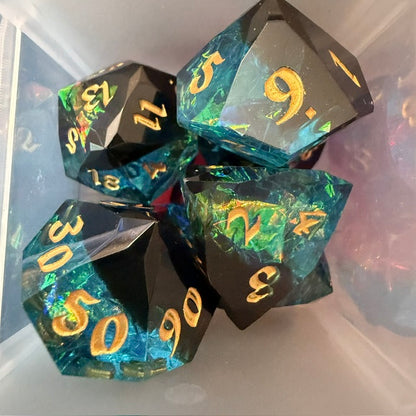 Faceted Resin Dice Set