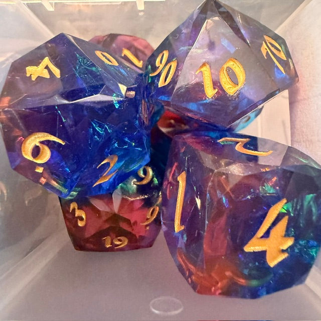 Faceted Resin Dice Set