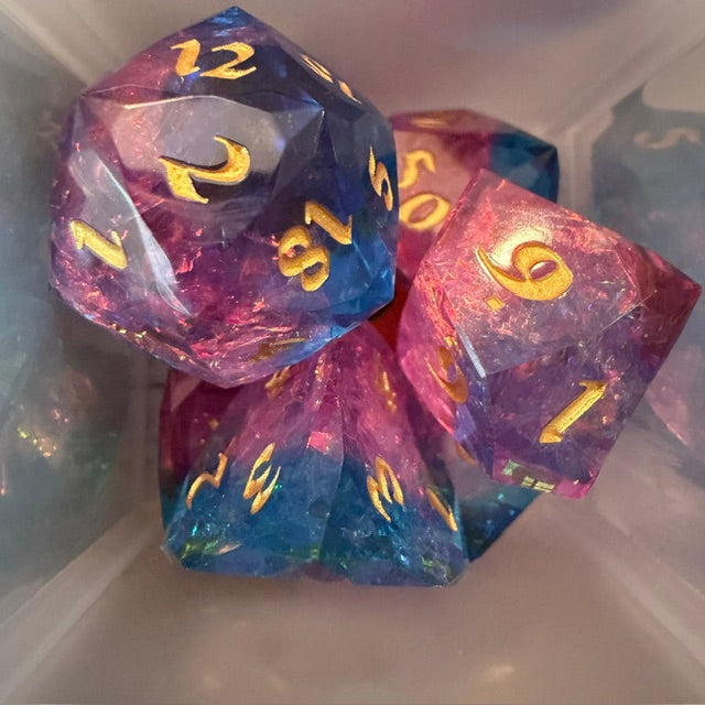 Faceted Resin Dice Set
