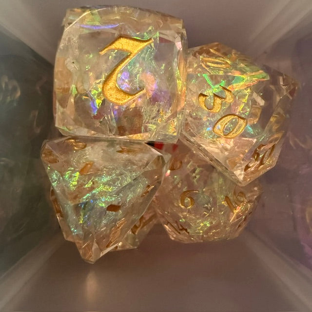 Faceted Resin Dice Set