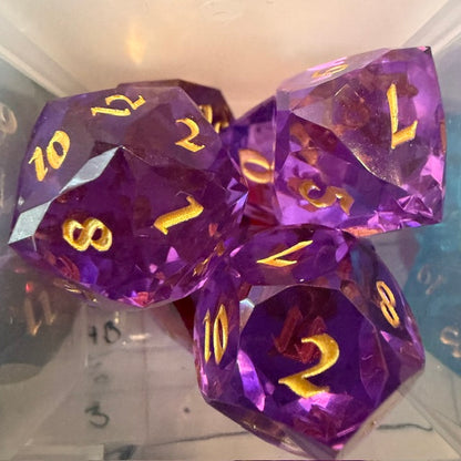 Faceted Resin Dice Set