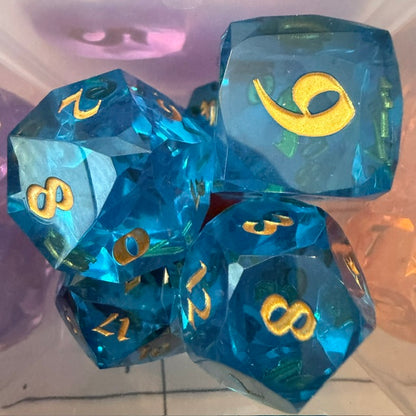 Faceted Resin Dice Set