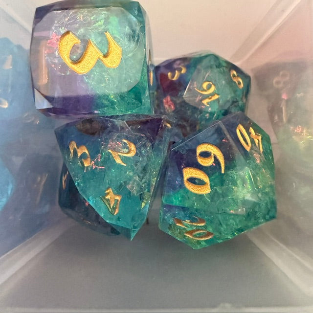 Faceted Resin Dice Set