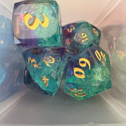 Faceted Resin Dice Set