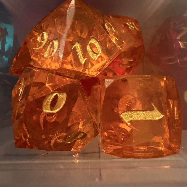 Faceted Resin Dice Set