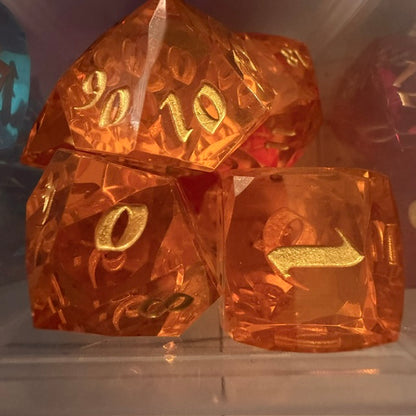 Faceted Resin Dice Set