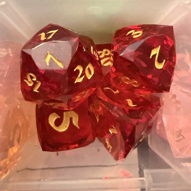 Faceted Resin Dice Set