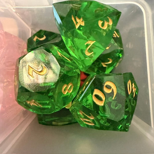 Faceted Resin Dice Set