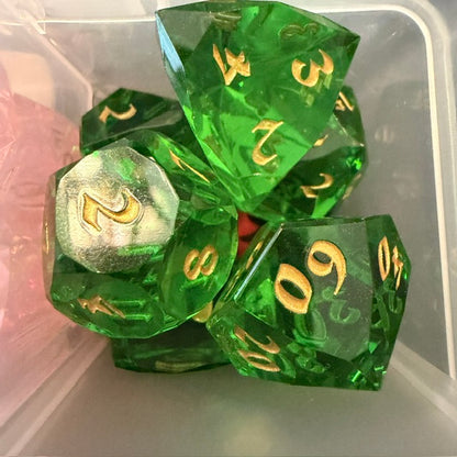 Faceted Resin Dice Set
