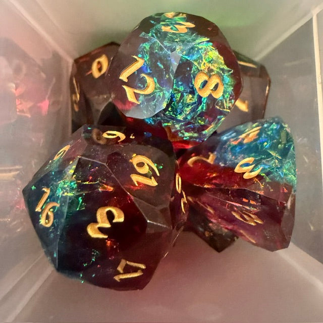 Faceted Resin Dice Set