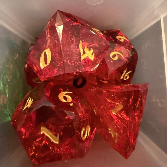 Faceted Resin Dice Set