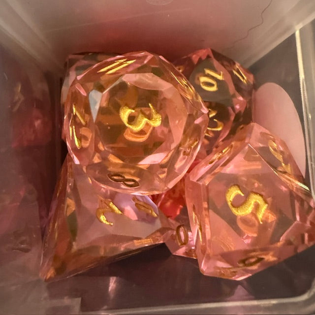 Faceted Resin Dice Set