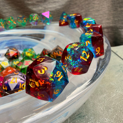 Faceted Resin Dice Set