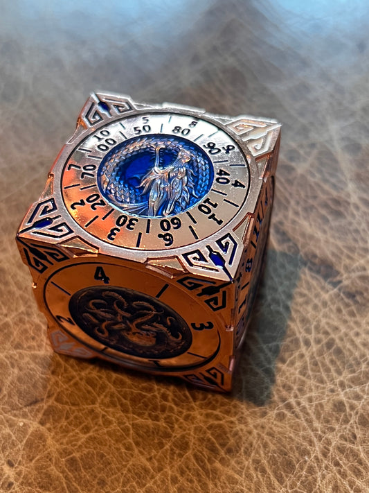 Cube Spinner - Copper and Blue