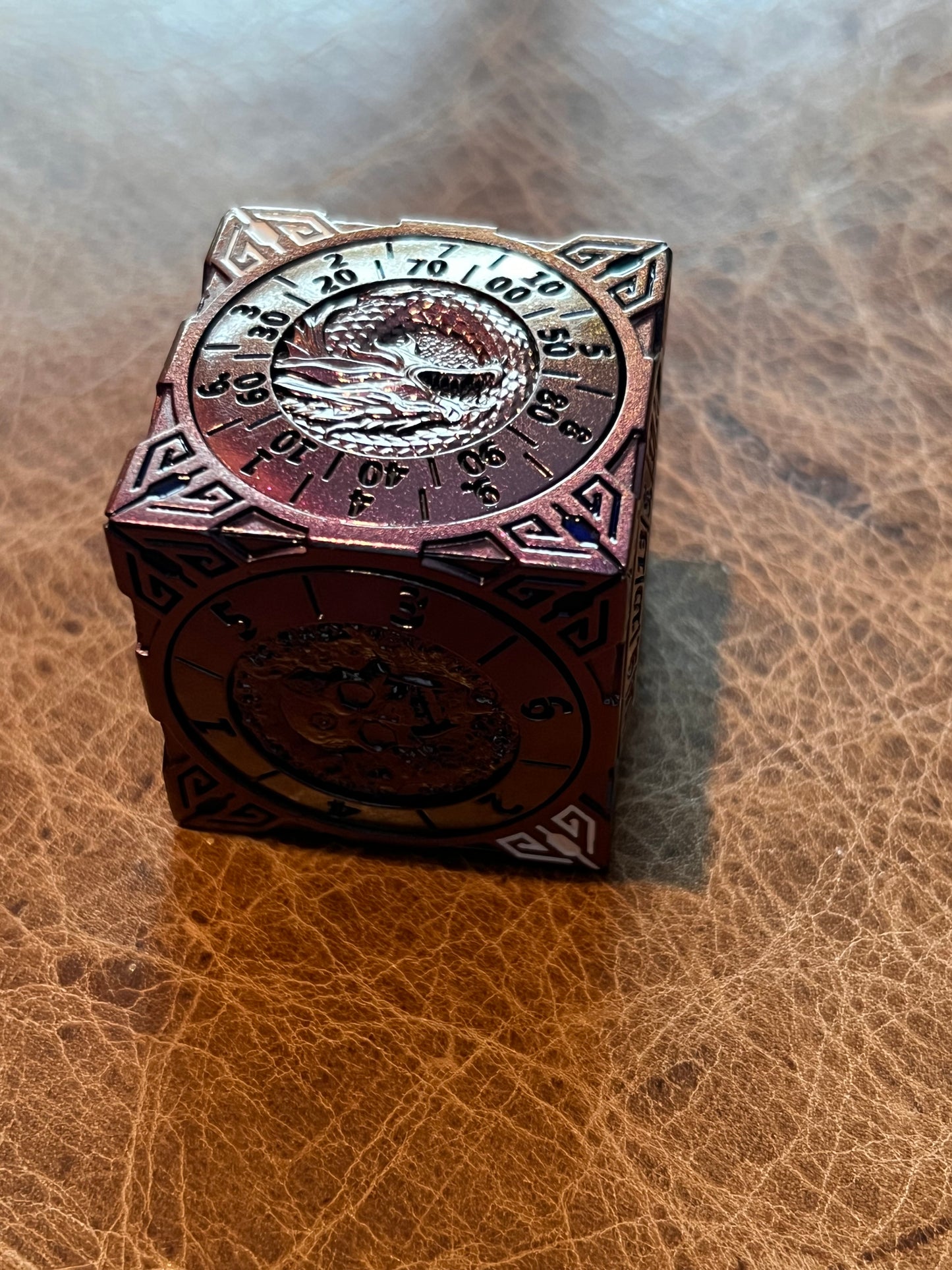 Cube Spinner - Purple and Blue Duochrome