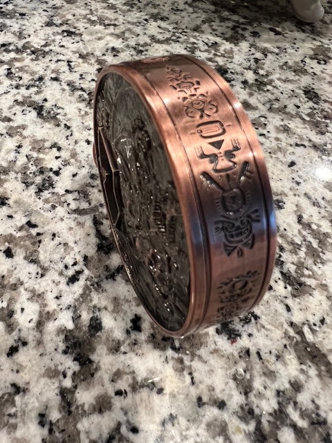 Antique Copper Stopwatch Spinner Dice