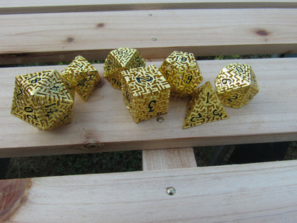 Gold Hollow Labyrinth Dice