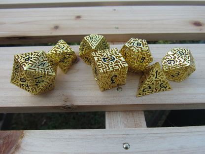 Gold Hollow Labyrinth Dice