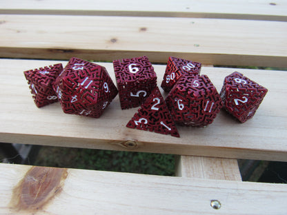 Red Hollow Labyrinth Dice