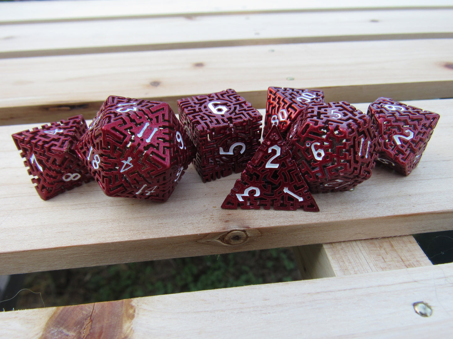 Red Hollow Labyrinth Dice