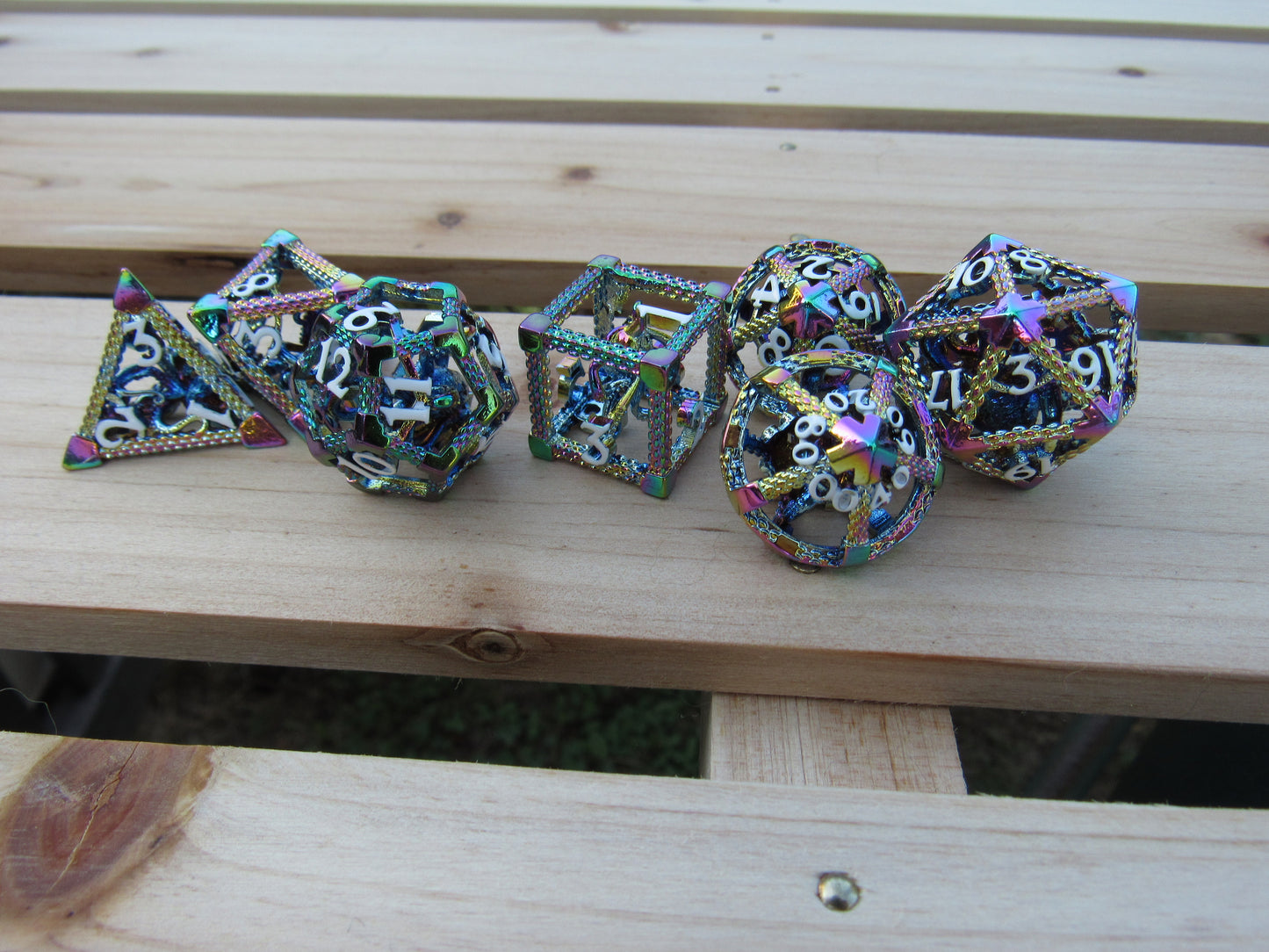 Rainbow Caged Octopus Hollow Dice