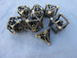 Antique Brass Caged Octopus Hollow Dice
