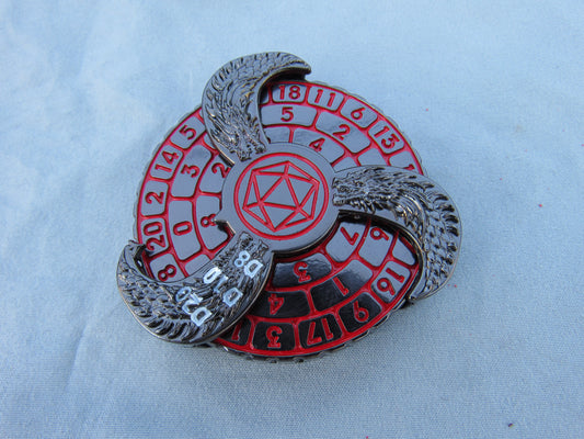 Hydra Spinner - Gunmetal and Red