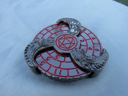 Hydra Spinner - Gunmetal and Red
