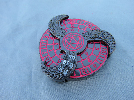 Hydra Spinner - Gunmetal and Pink