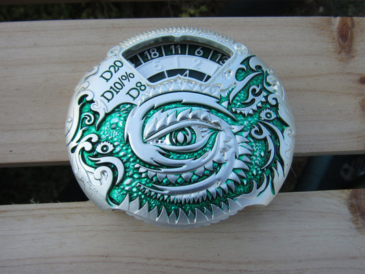 Dragon Spinner - Silver and Green