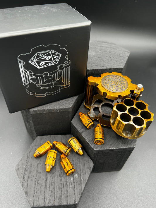 Revolver Spinner - Antique Brass