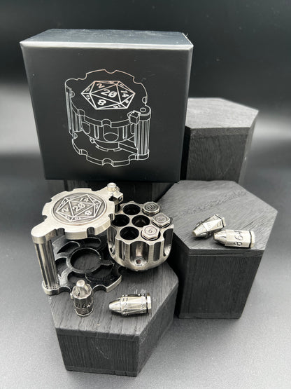 Revolver Spinner - Antique Silver