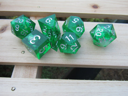 Gelatinous Cube Sharp Resin Dice