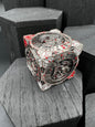 Cube Spinner - Silver with Blood Splatter