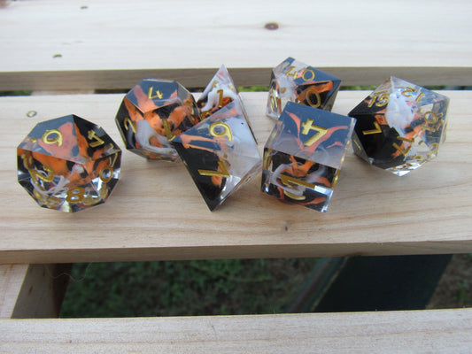 Volcano Sharp Resin Dice