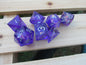 Purple Sharp Resin Dice
