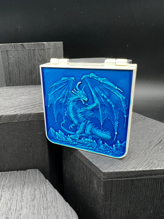 Folding Wallet Spinner - Silver and Blue