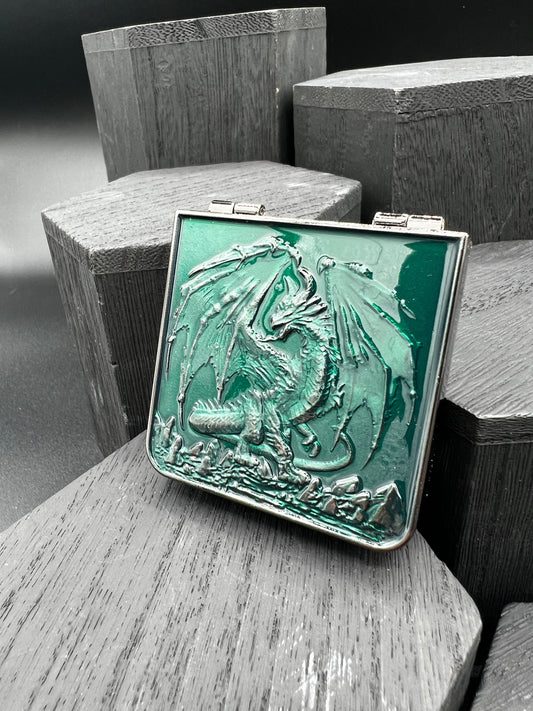 Folding Wallet Spinner - Gunmetal and Green