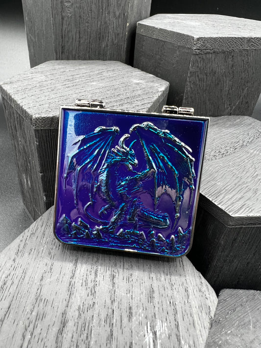 Folding Wallet Spinner - Gunmetal and Blue