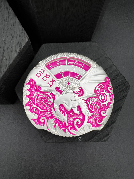 Dragon Spinner - Silver and Pink