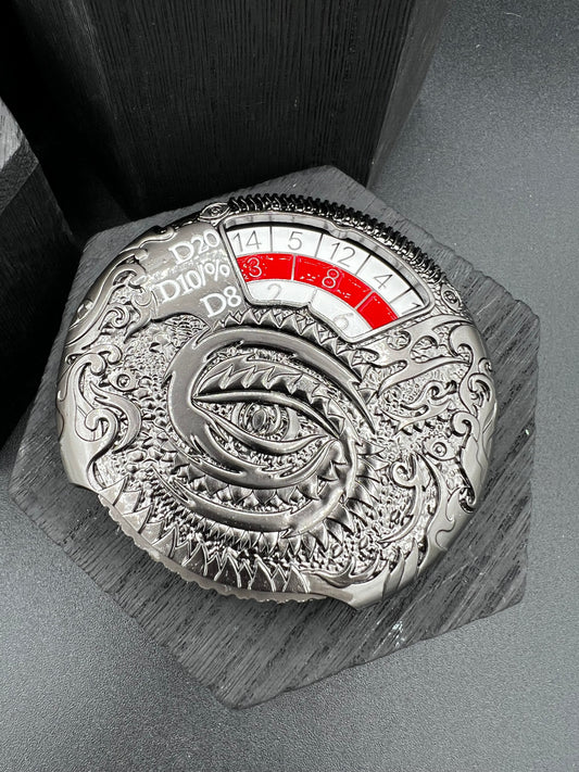 Dragon Spinner - Gunmetal, Red, and White