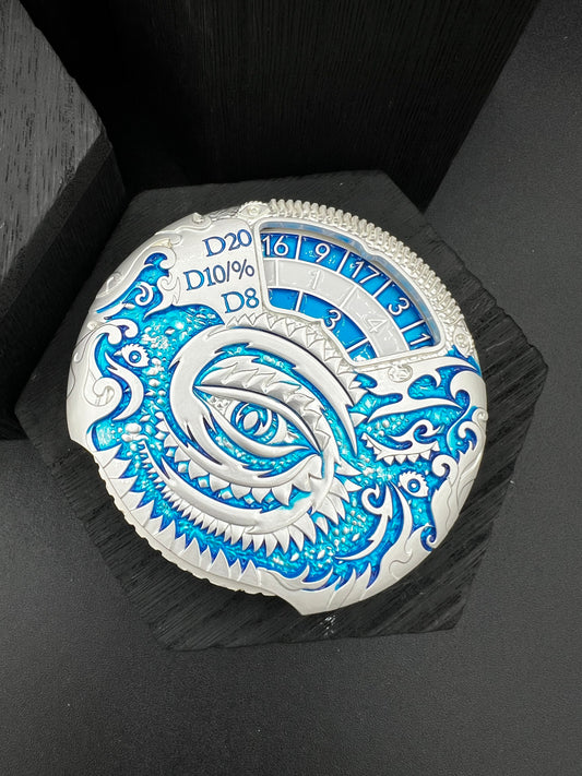 Dragon Spinner - Silver and Blue